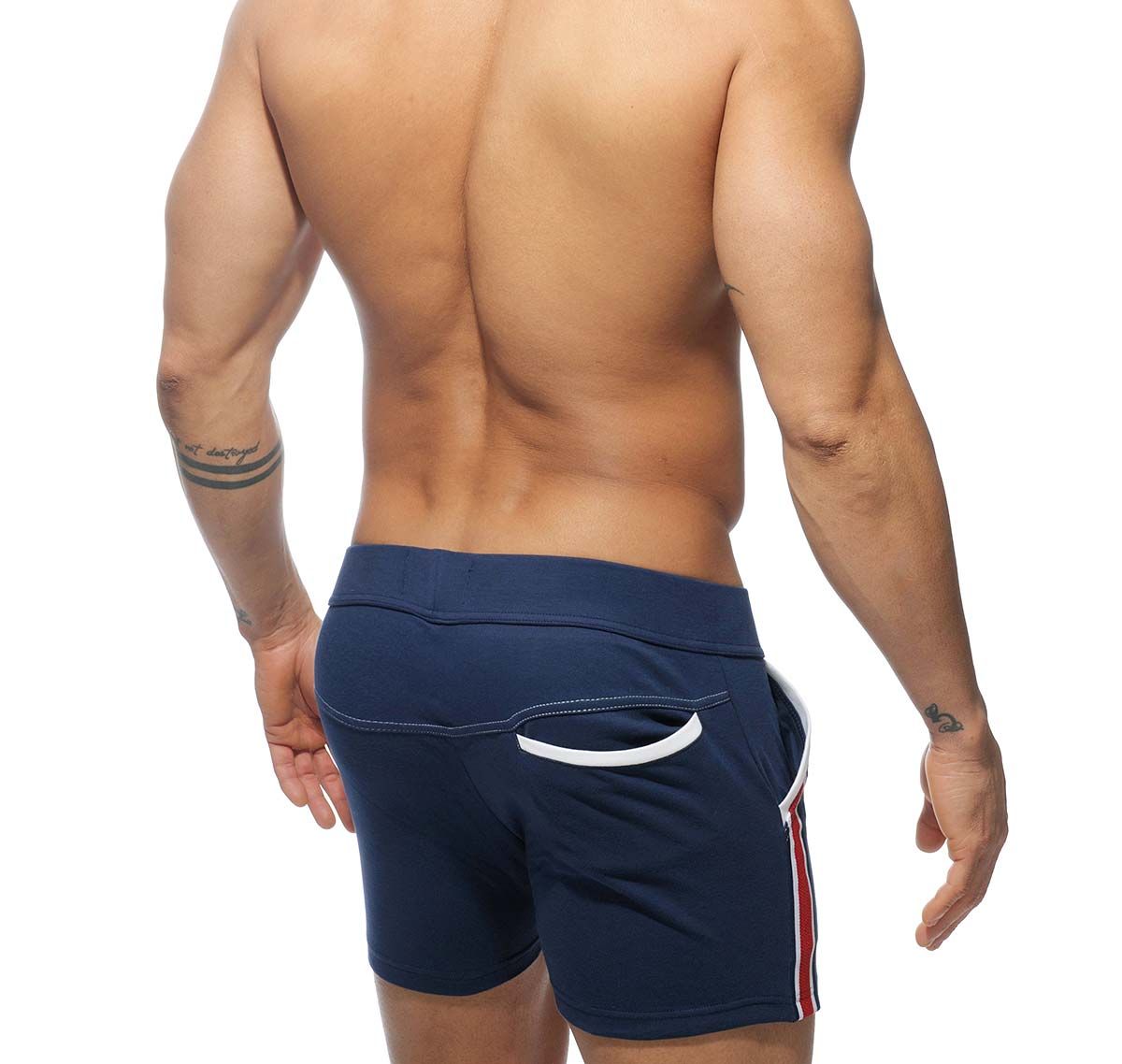 Addicted Training shorts SHORT TIGHT PANT INTERCOTTON AD337, navy blue