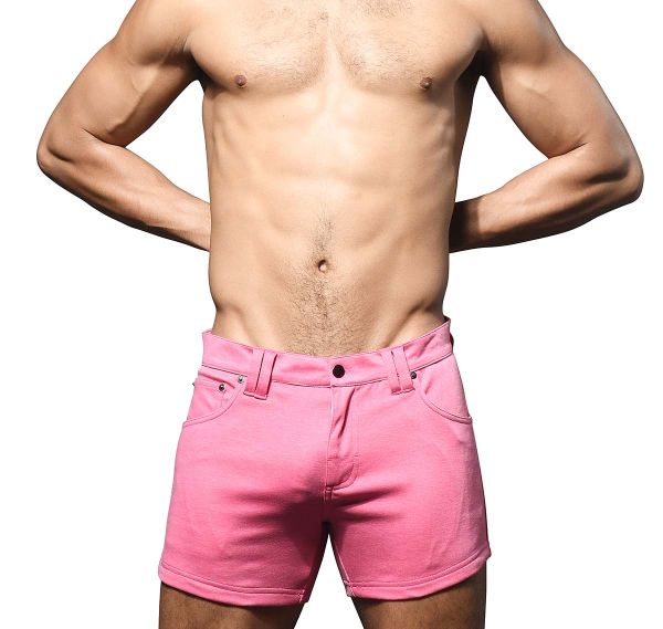 Andrew Christian jeans shorts SKINNY STRETCH JEAN SHORTS 6797, pink