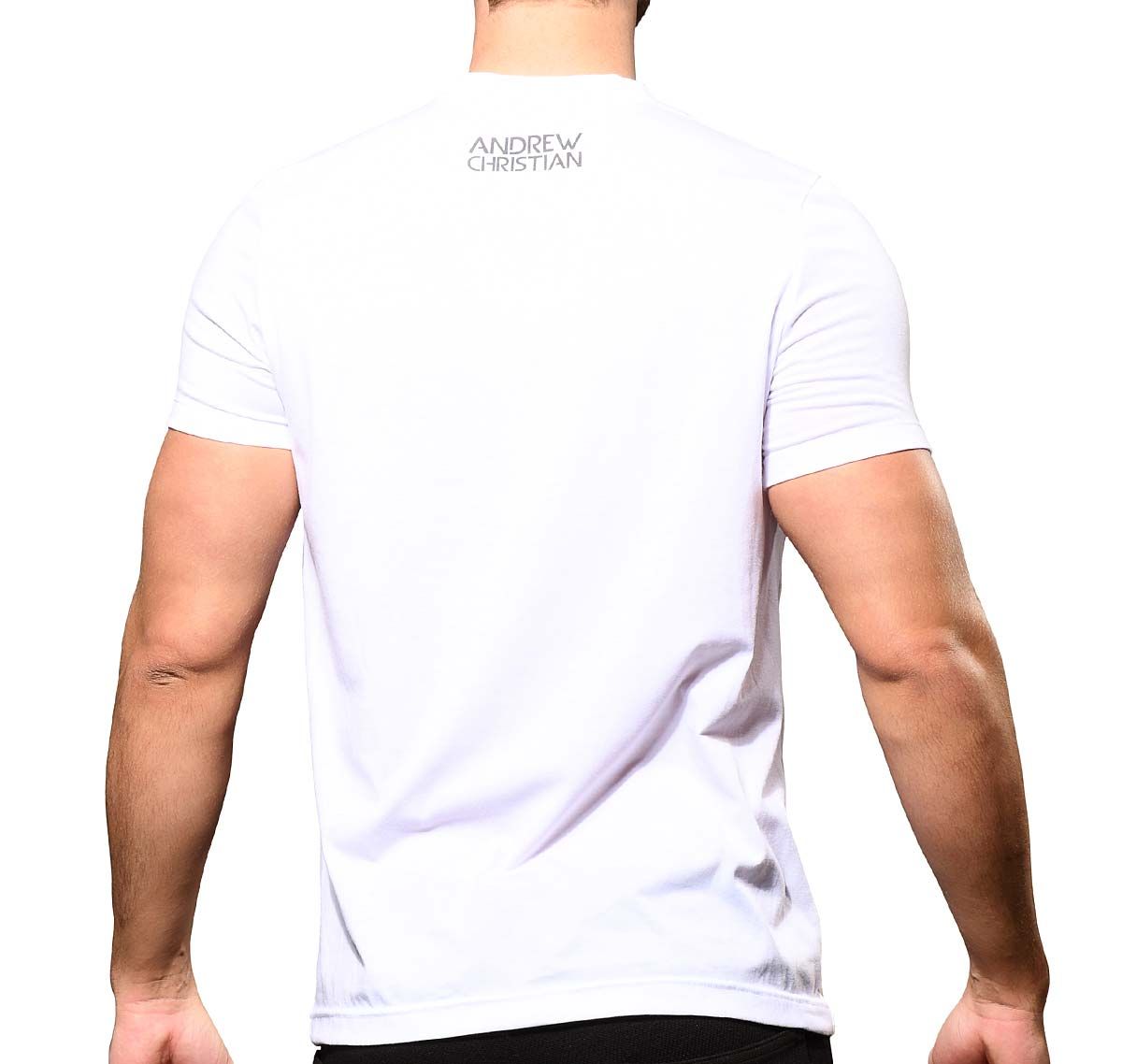 Andrew Christian T-Shirt HAPPY TAGLESS CREW NECK TEE 10377, blanc