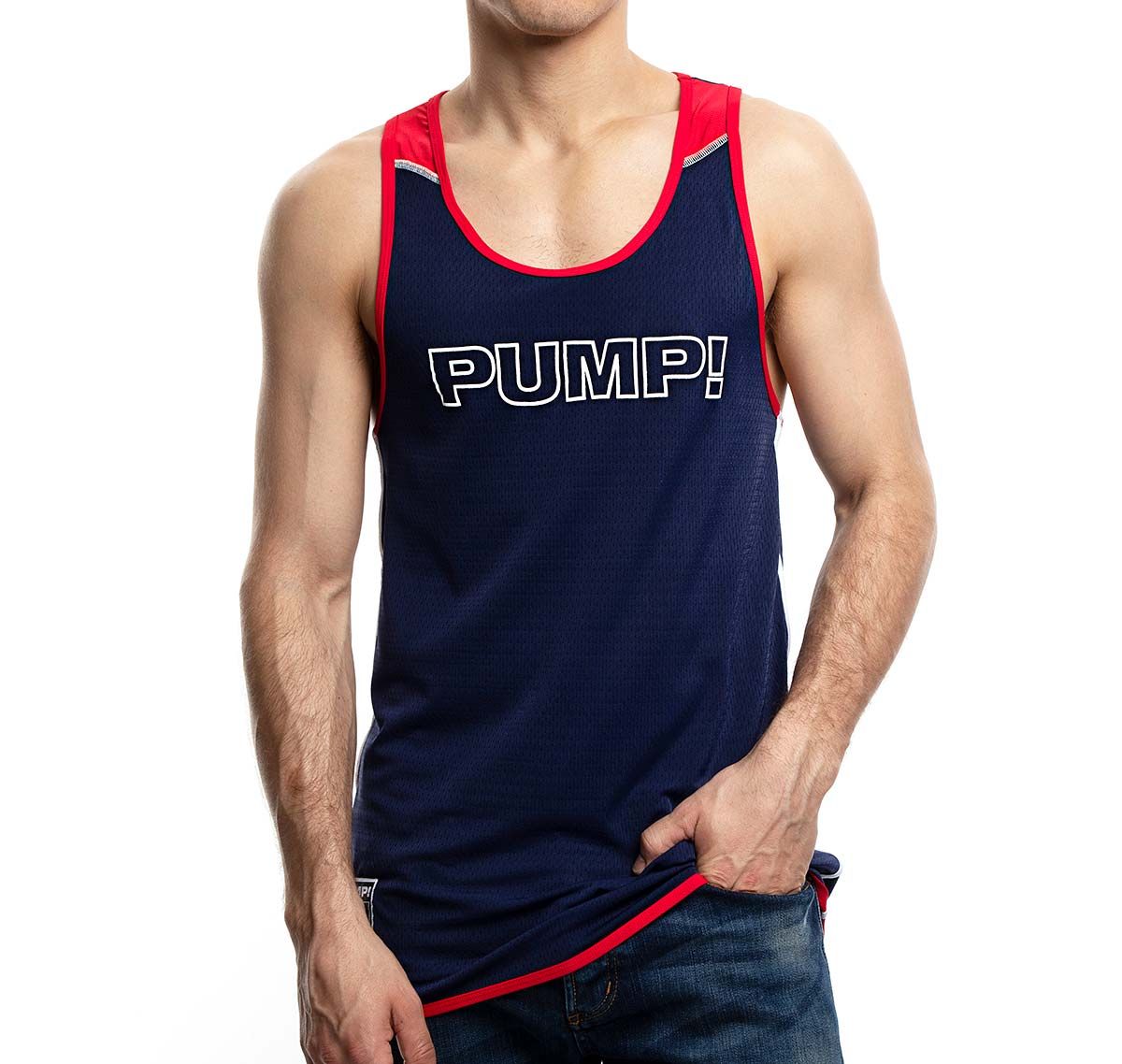 PUMP! Camiseta de tirantes ACADEMY DEEP TANK 14015, azul marino