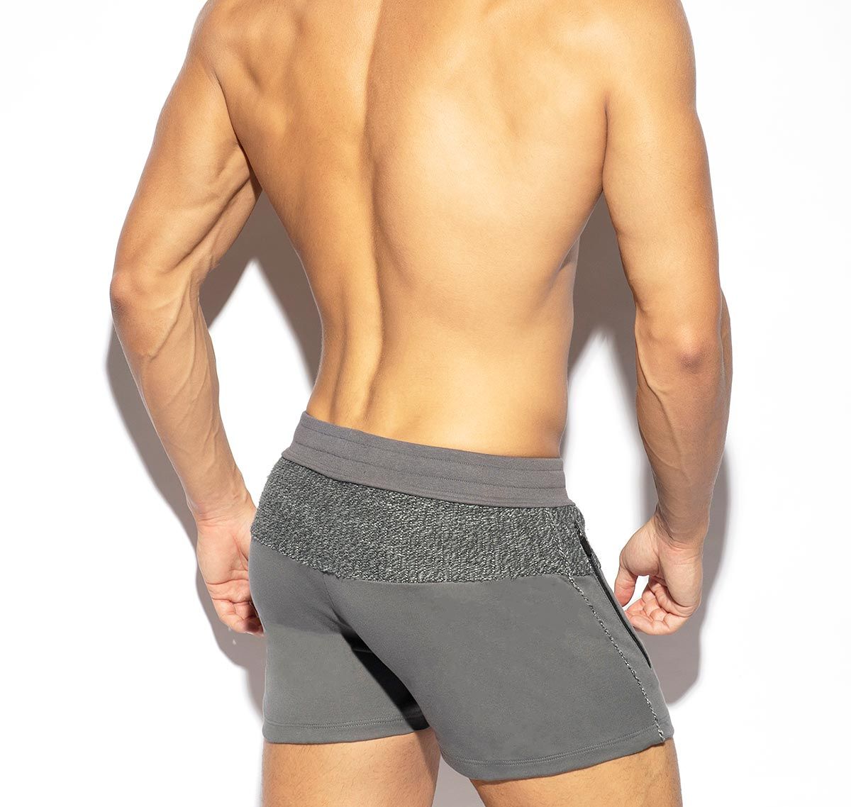ES Collection Short deportivo CHARCAOL RUSTIC SPORTS SHORTS SP283, gris