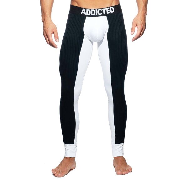 Addicted long underpants RIB COMBI LONG JOHN AD780, white