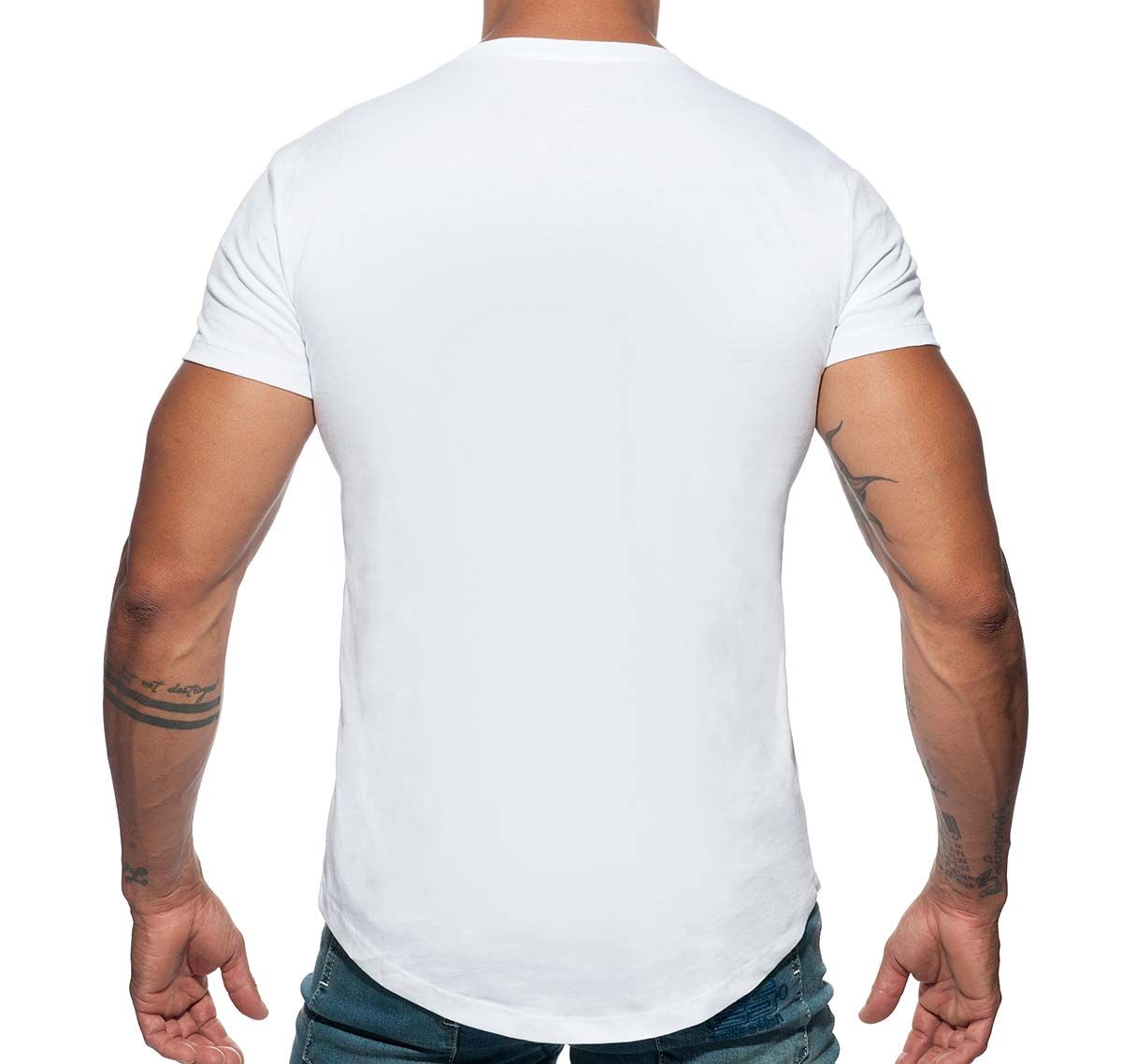 Addicted T-Shirt BASIC U-NECK T-SHIRT AD696, blanc