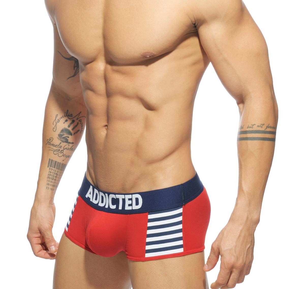 Addicted Boxers SAILOR STRIPES BOXER AD511, red