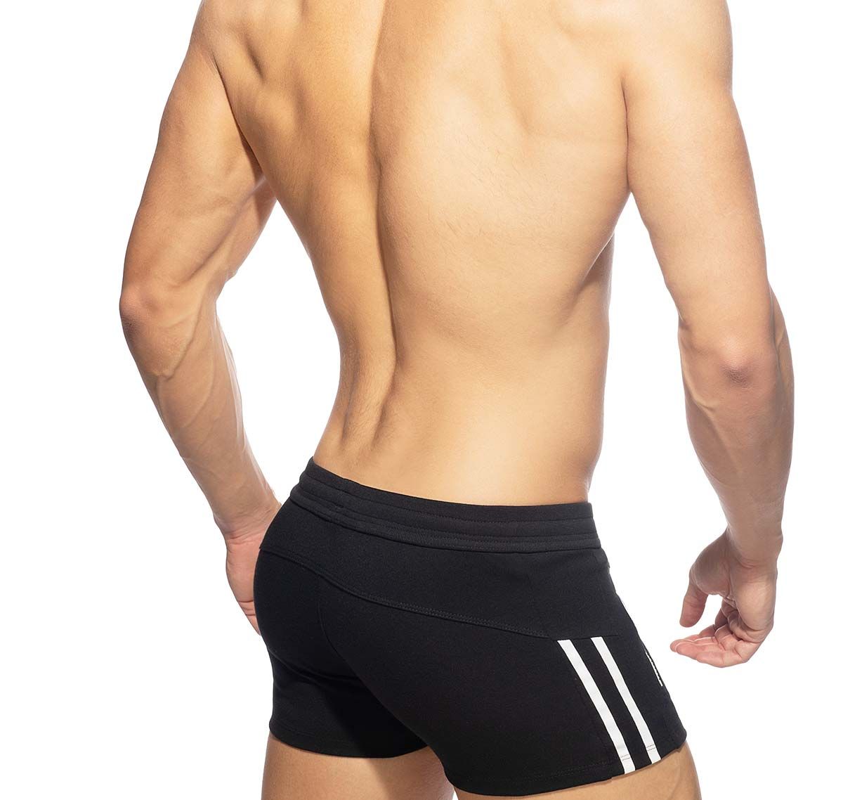 Addicted Training shorts DOUBLE ZIP SPORTS SHORTS AD1013, black