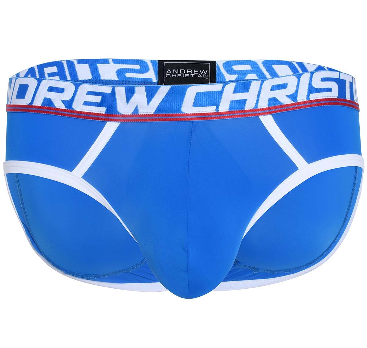 Andrew Christian Slip ACTIVE SHAPE BRIEF w/ Bubble Butt Shaping Pads 92325, bleu