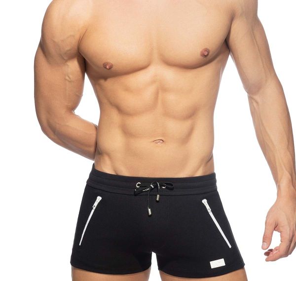 Addicted training shorts DOUBLE ZIP SPORTS SHORTS AD1013, black