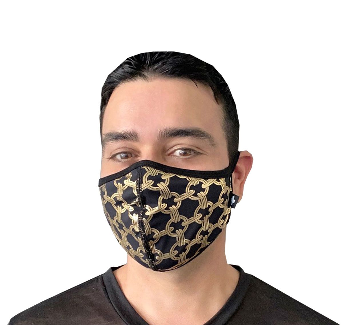 Andrew Christian Face mask CHAIN GLAM MASK 8560, black/gold