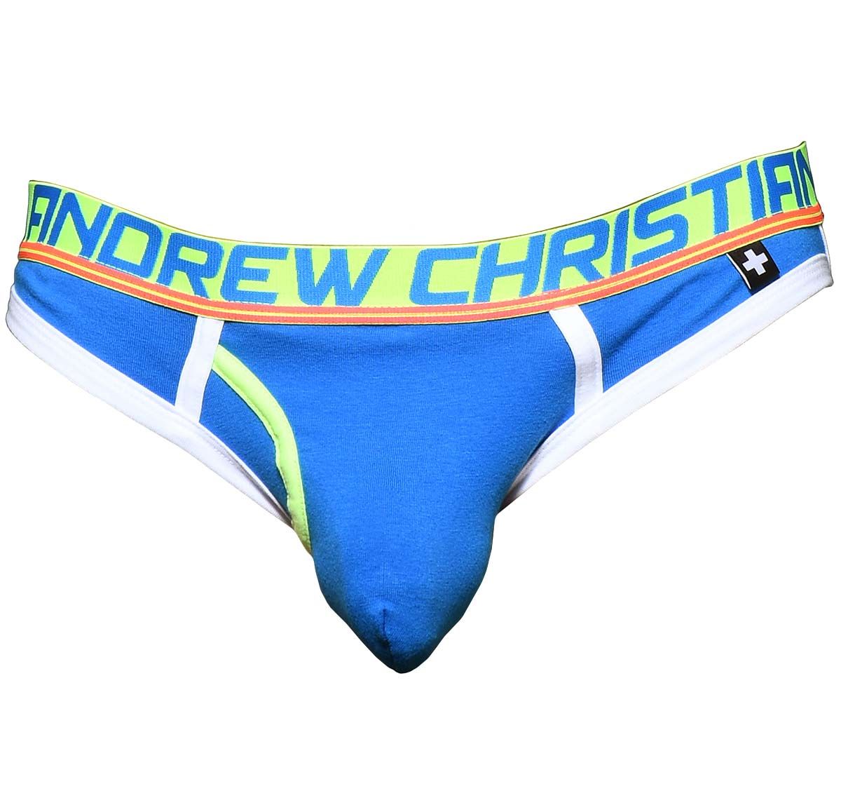 Andrew Christian Suspensorio FLY BRIEF JOCK w/ ALMOST NAKED 91622, azul