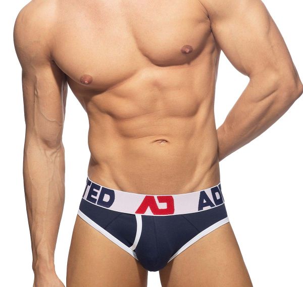 Addicted Slip OPEN FLY COTTON BRIEF AD1202, bianco 