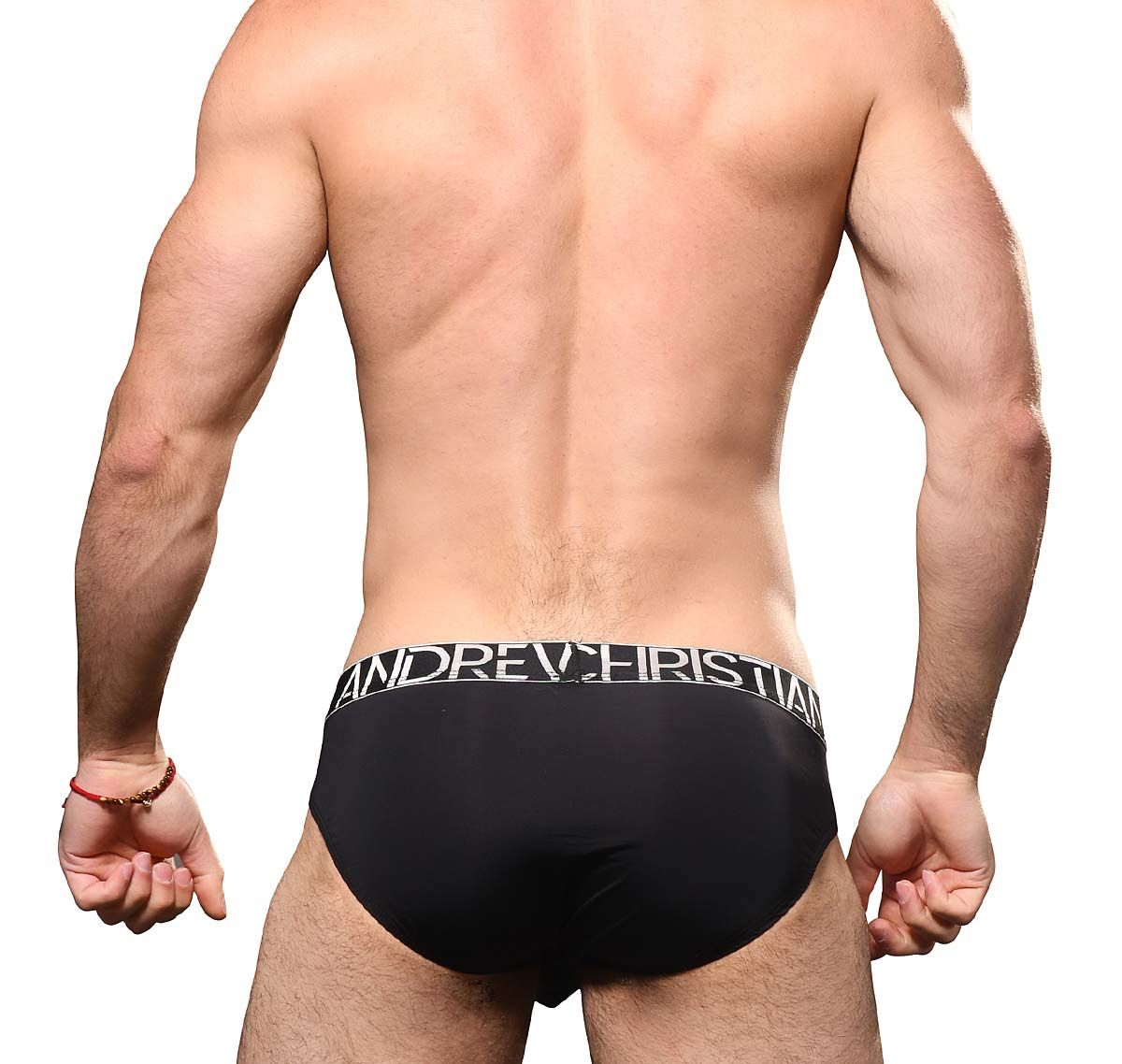 Andrew Christian Slip ALMOST NAKED MOISTURE CONTROL BRIEF 93058, negro