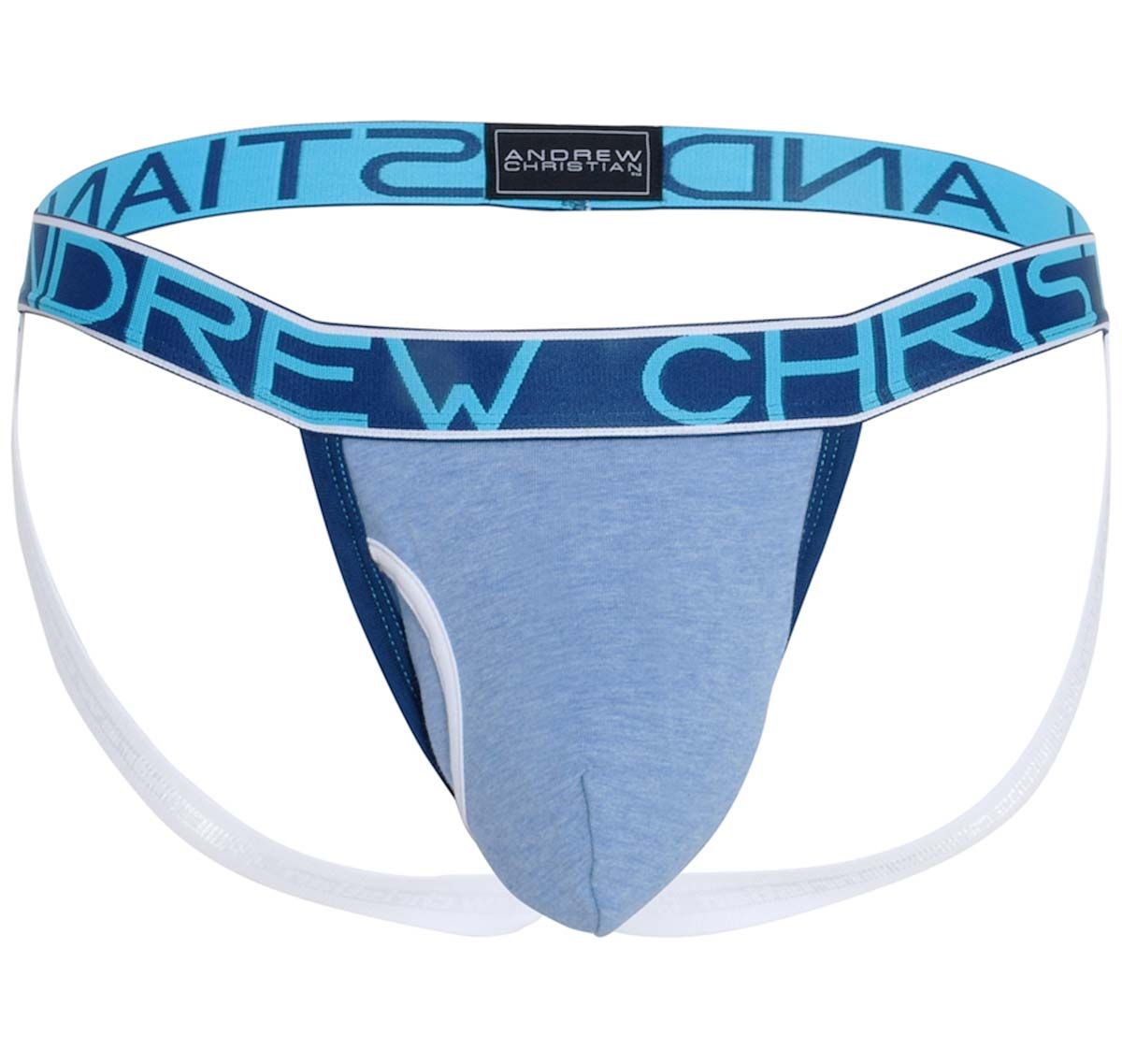 Andrew Christian Suspensorio FLY Jock w/ ALMOST NAKED 92364, azul