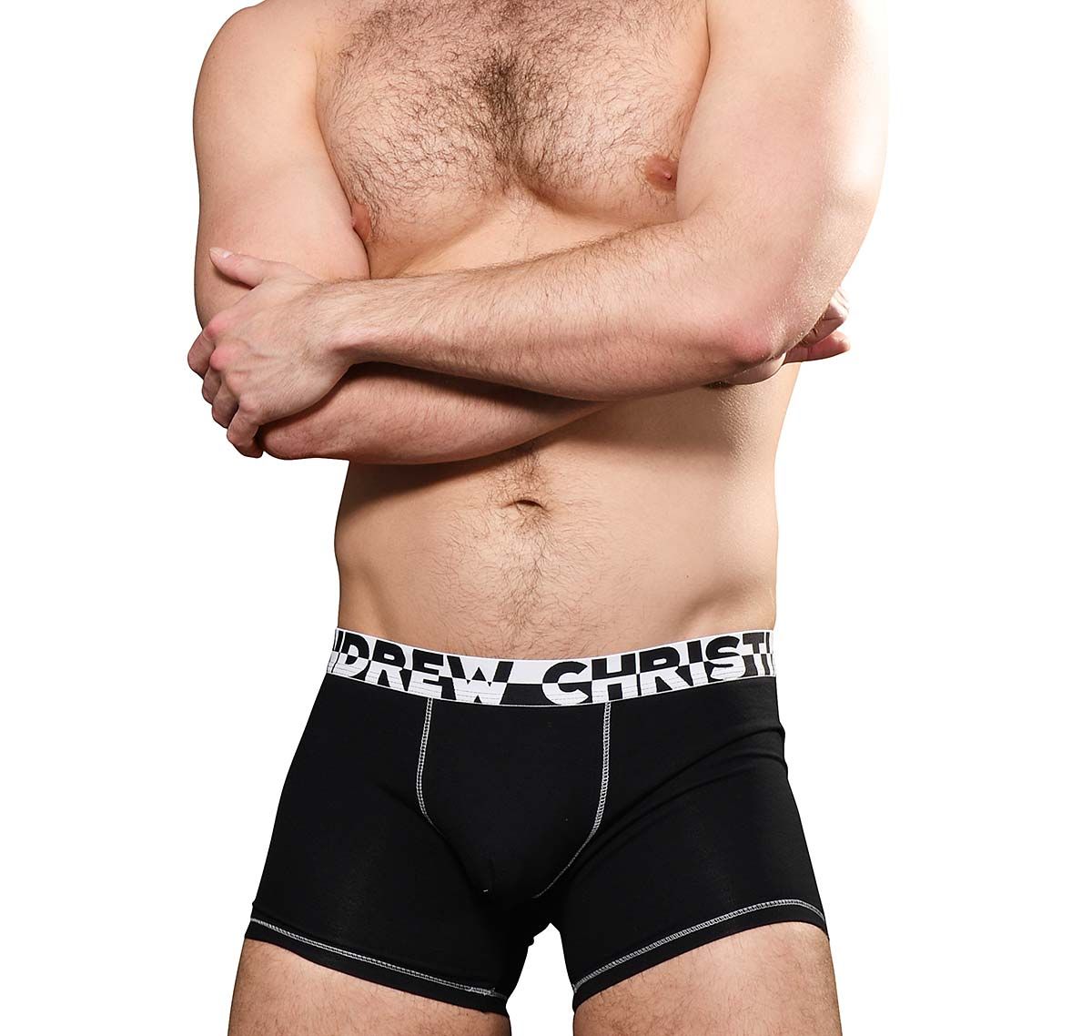 Andrew Christian Boxer ALMOST NAKED HANG-FREE BOXER 93019, nero