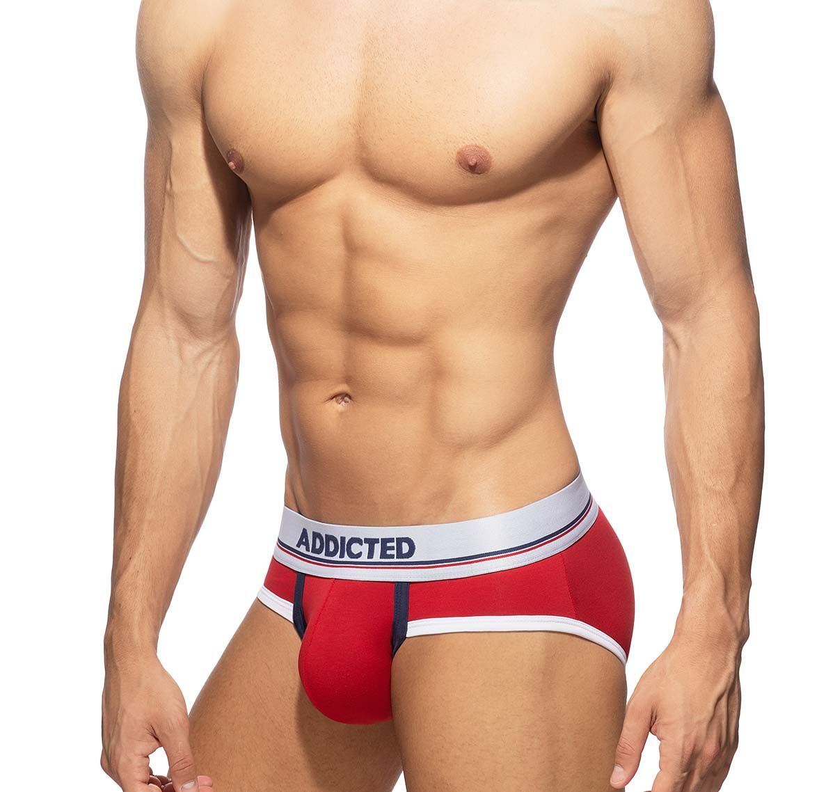 Addicted 3 Slip pakket TOMMY 3 PACK BRIEF AD1008P, wit/rood/navy blauw