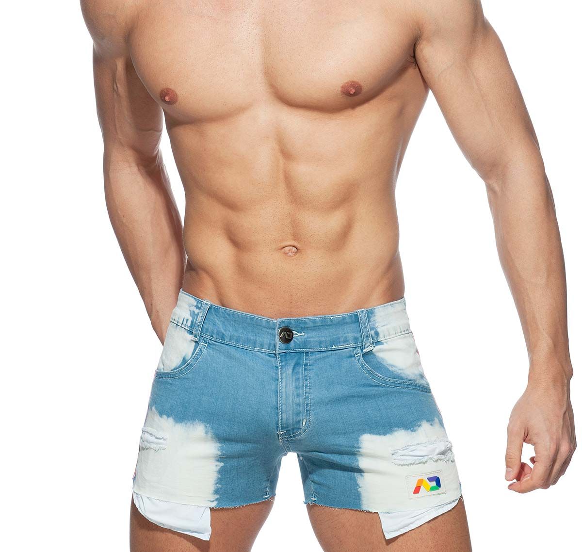 Addicted Shorts en jean PRIDE MINI JEANS AD939, bleu