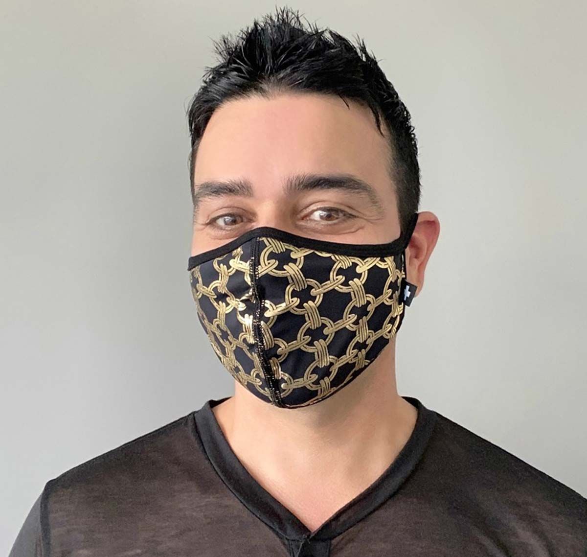 Andrew Christian Face mask CHAIN GLAM MASK 8560, black/gold