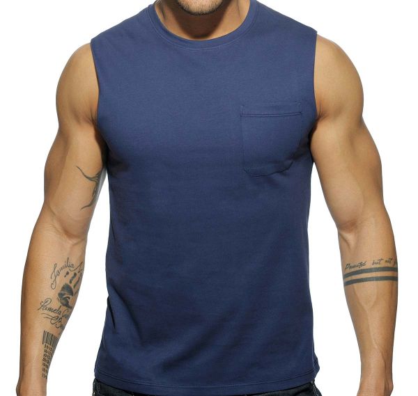 Addicted Camiseta de tirantes BASIC TANK TOP AD531, azul marino 