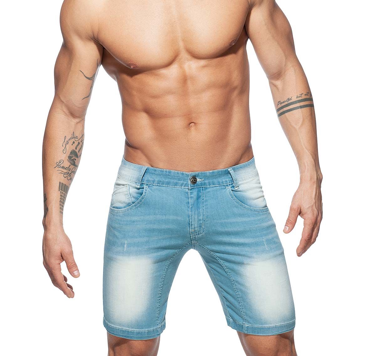 Addicted Jeans-Shorts SQUAT BERMUDA JEANS AD802, blue