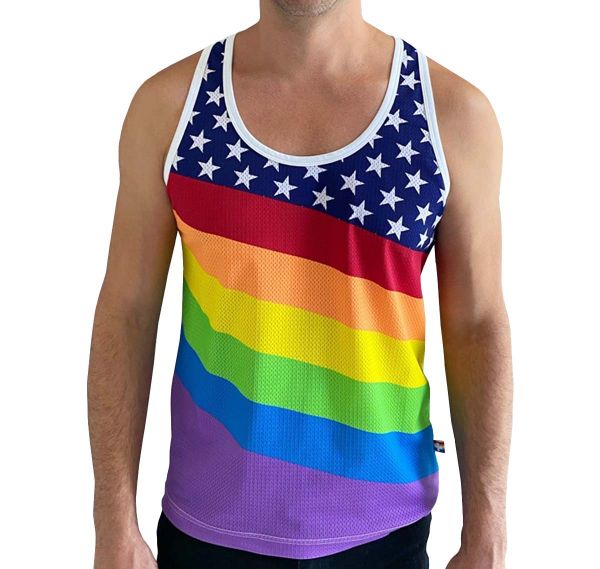 Andrew Christian Camiseta de tirantes PRIDE STAR MESH TANK 2781, multicolor 