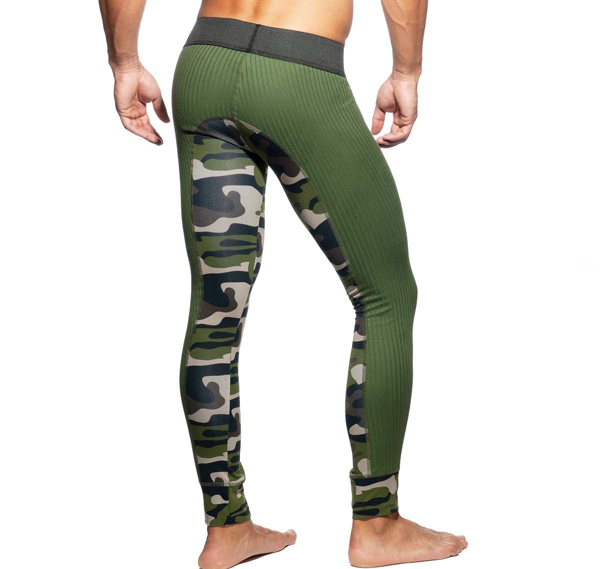 Addicted mutande lunghe CAMO RIB LONG JOHN AD781, camouflage