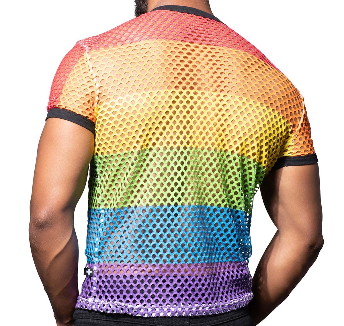 Andrew Christian T-Shirt PRIDE MESH TEE 10399, multicolore