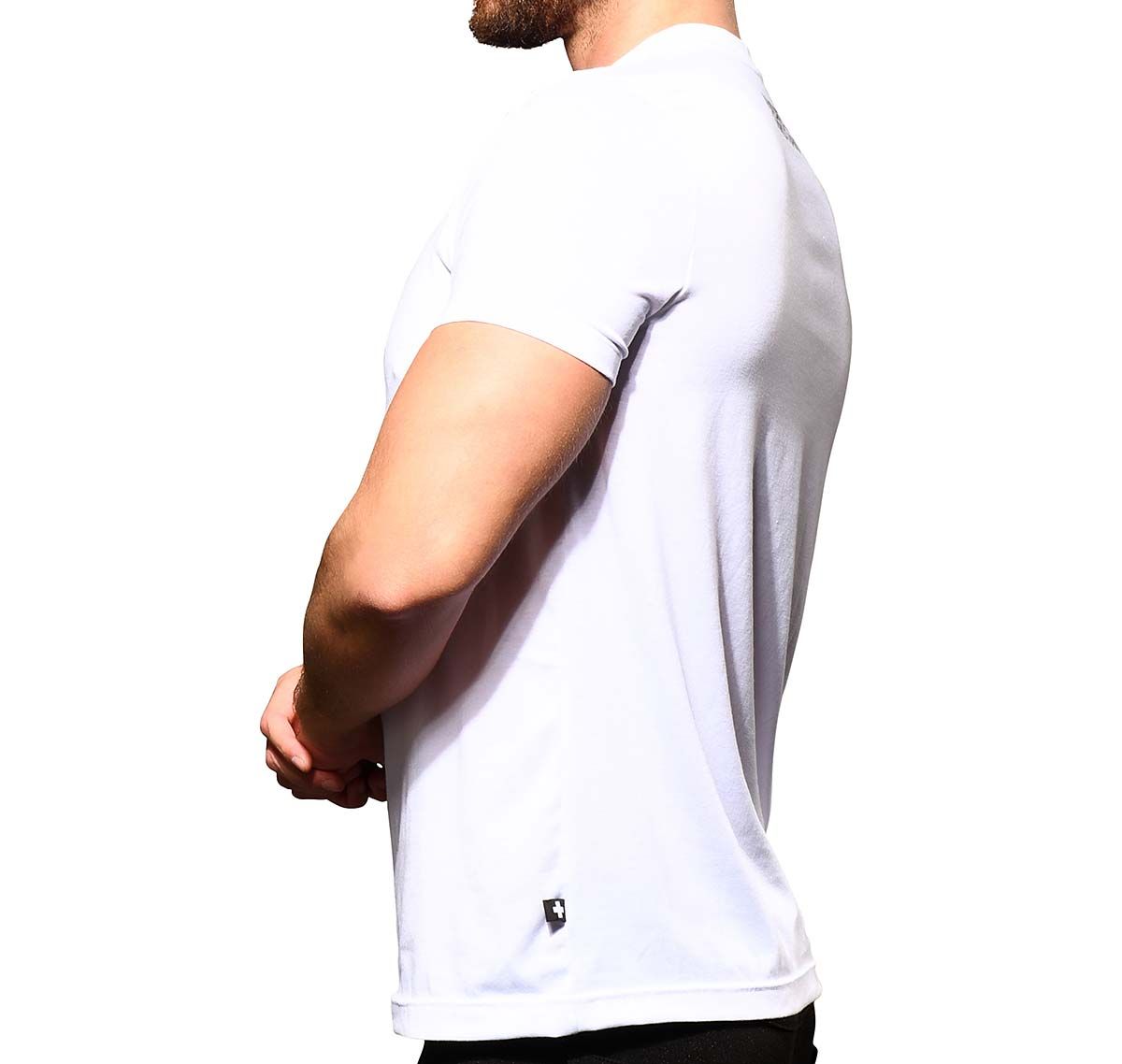 Andrew Christian Camiseta HAPPY TAGLESS CREW NECK TEE 10377, blanco
