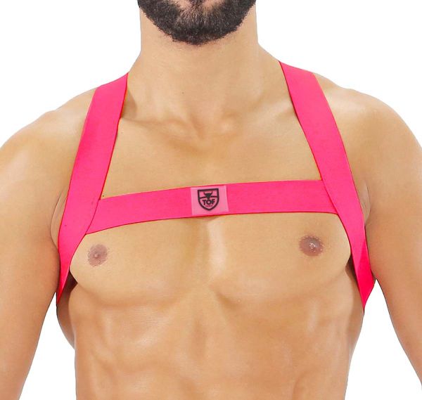 TOF Harness FETISH ELASTIC HARNESS NEON PINK H0017PF, pink