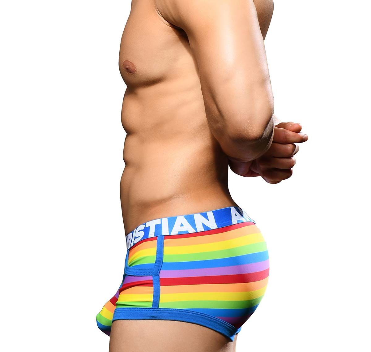 Andrew Christian Boxers PRIDE STRIPE POCKET BOXER w/ ALMOST NAKED 92780, multicolor