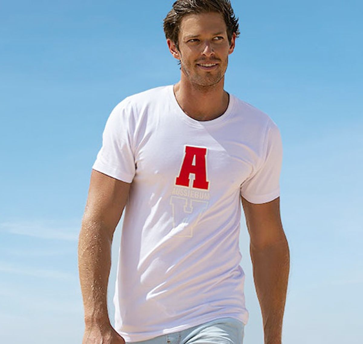 aussieBum T-Shirt DESIGNER TEE ARVO, white