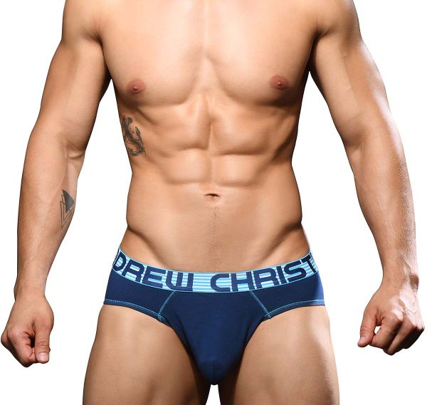 Andrew Christian Slip ALMOST NAKED COTTON BRIEF 92584, blu navy 