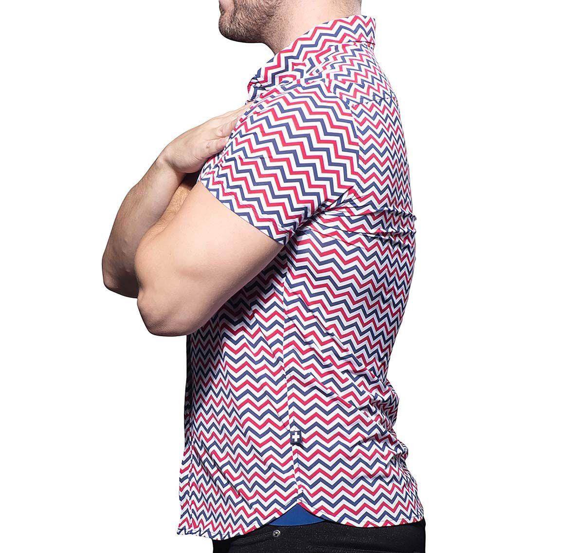 Andrew Christian Shirt met korte mouwen ALEXANDER STRETCH MUSCLE SHIRT 10395, veelkleurig