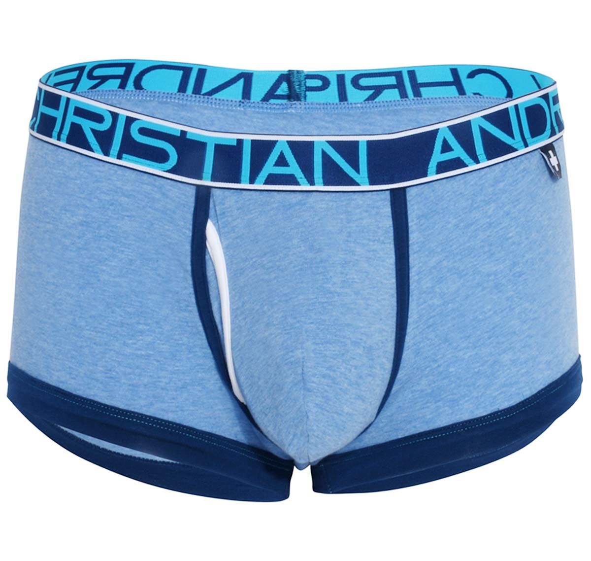Andrew Christian Bóxer FLY TAGLESS BOXER w/ ALMOST NAKED 92363, azul