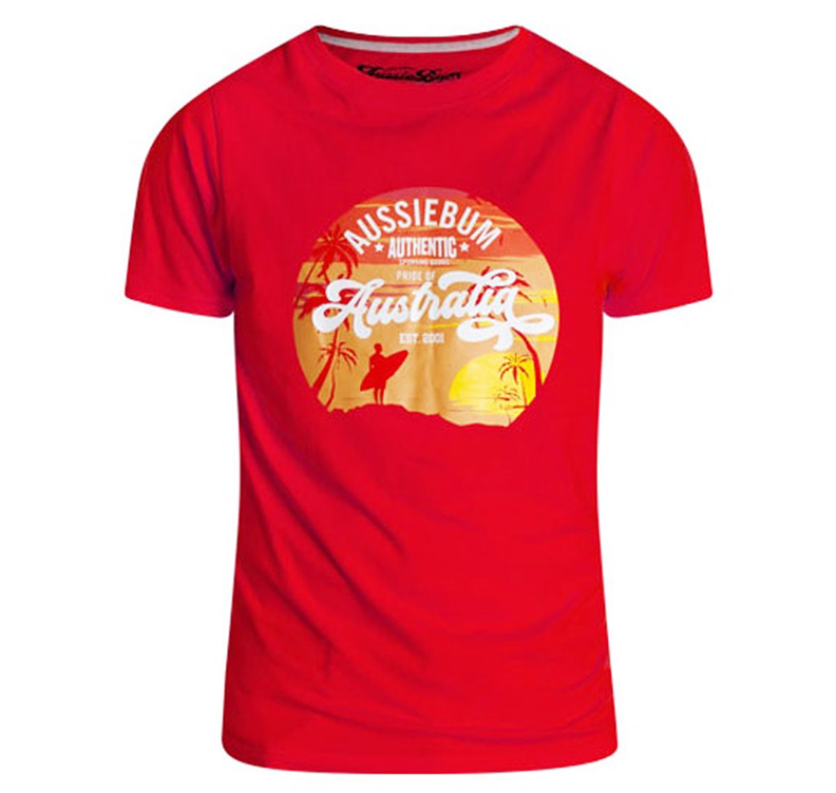 aussieBum T-Shirt DESIGNER TEE SUNSET, rouge
