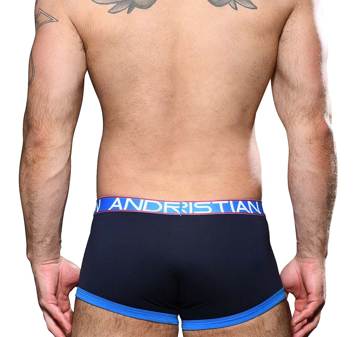 Andrew Christian Boxer FLY TAGLESS BOXER w/ ALMOST NAKED 92188, blu marino