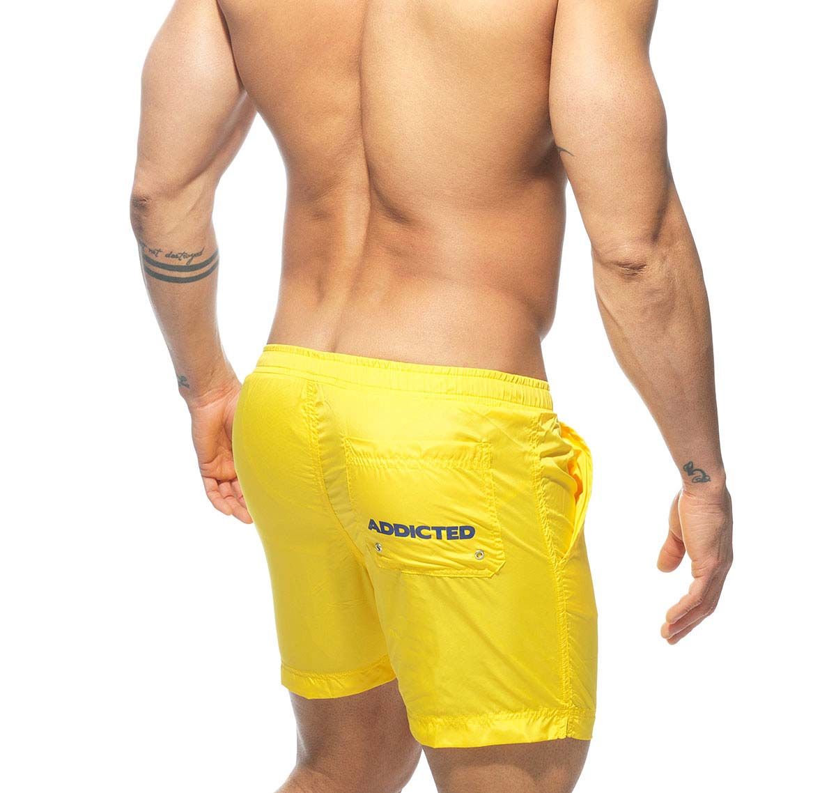 Addicted Pantaloncini da bagno BASIC ADDICTED SWIM LONG SHORT ADS073, giallo