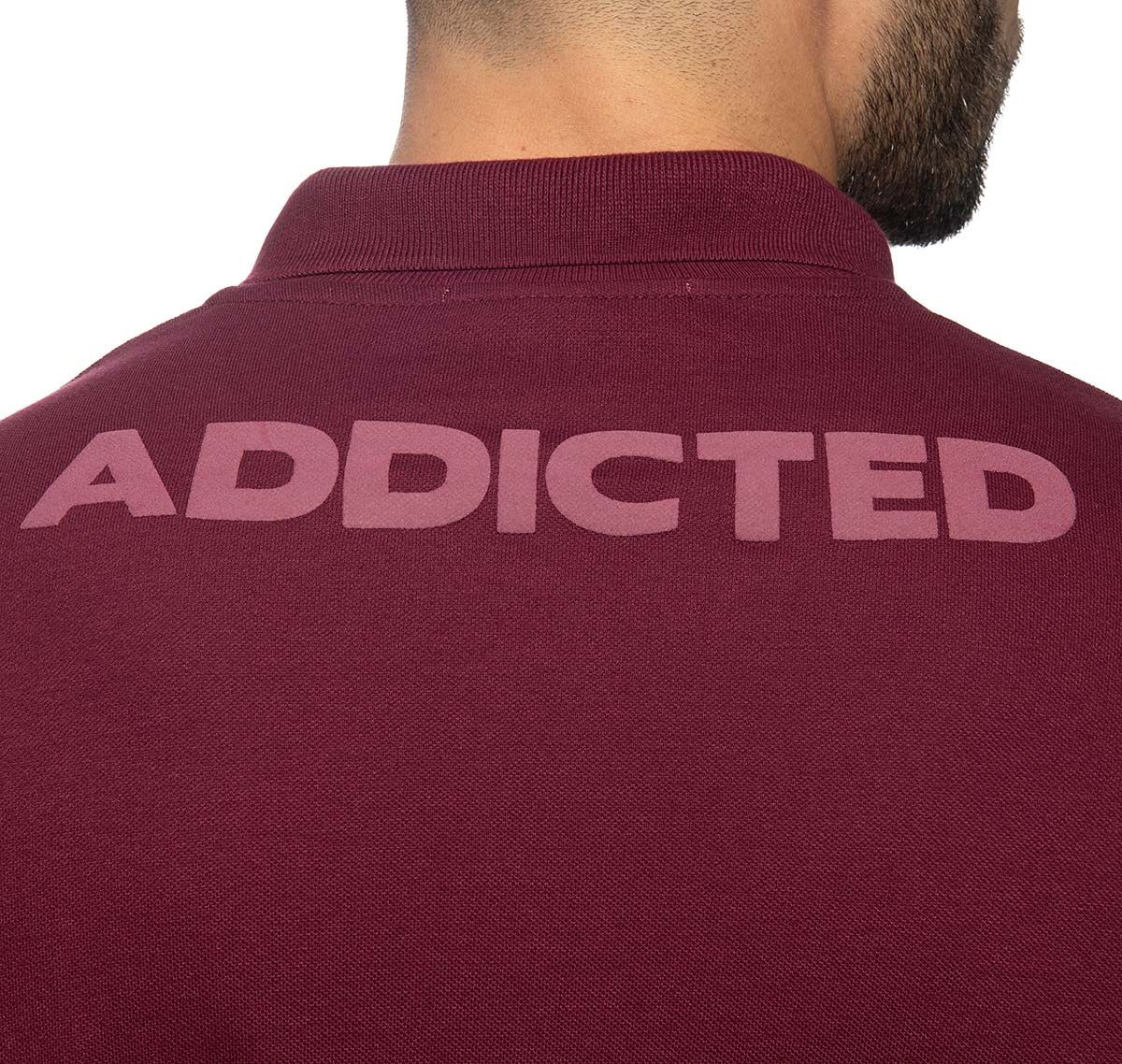 Addicted Camisa polo AD CLASSIC POLO SHIRT AD949, rojo vino