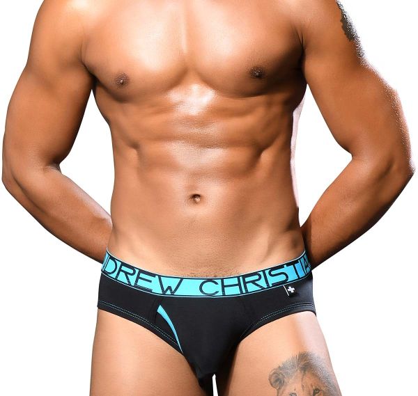 Andrew Christian Slip FLY TAGLESS BRIEF w/ ALMOST NAKED 92492, nero 