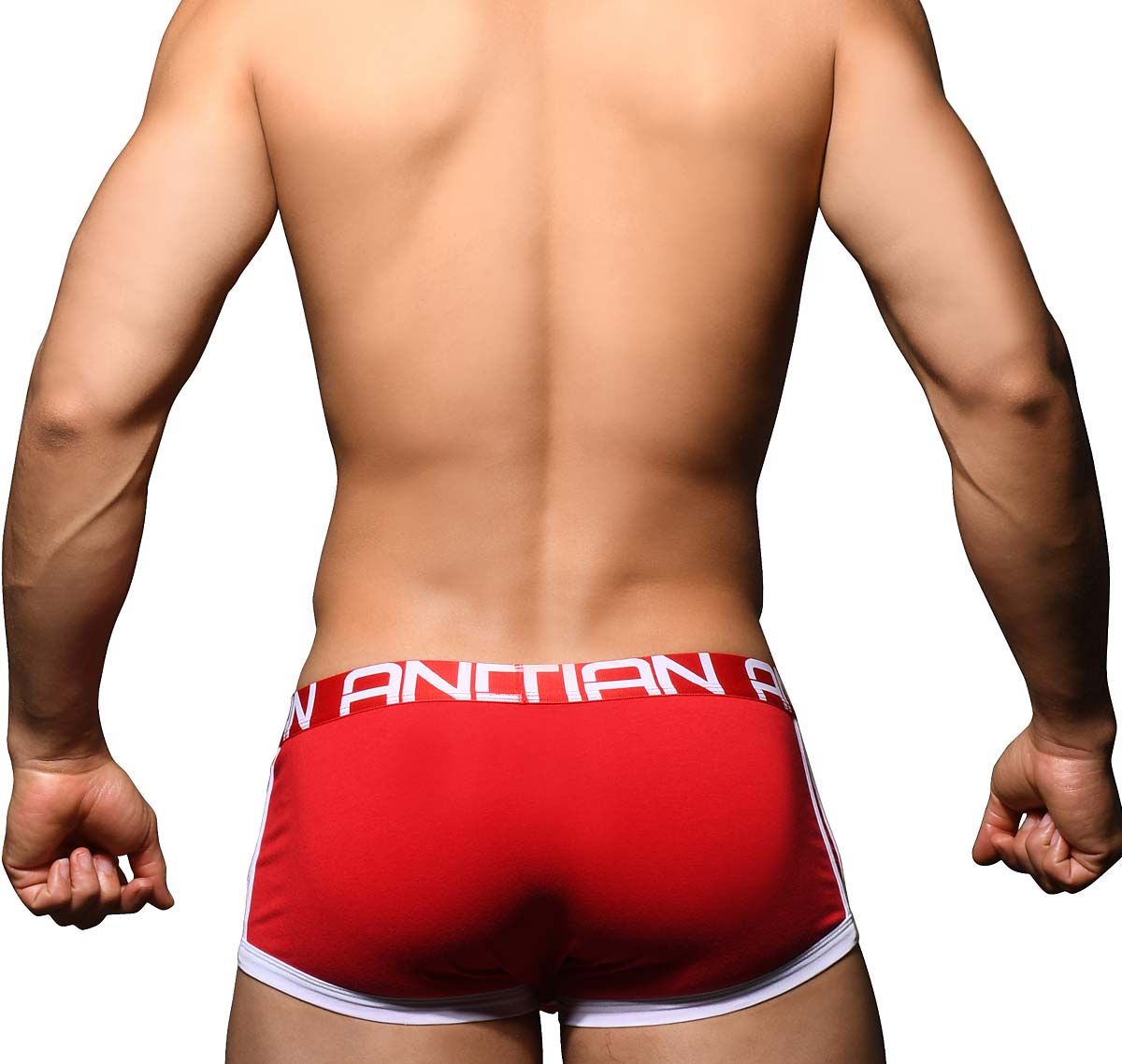 Andrew Christian Boxer PHYS. ED. VARSITY BOXER w/ ALMOST NAKED 92579, rouge
