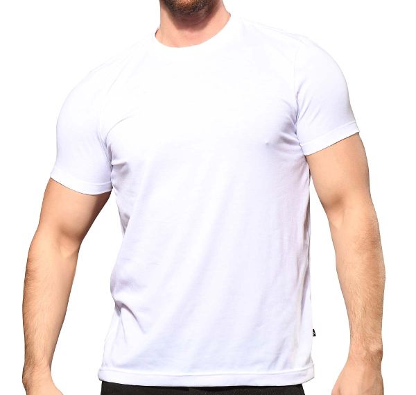 Andrew Christian T-Shirt HAPPY TAGLESS CREW NECK TEE 10377, white