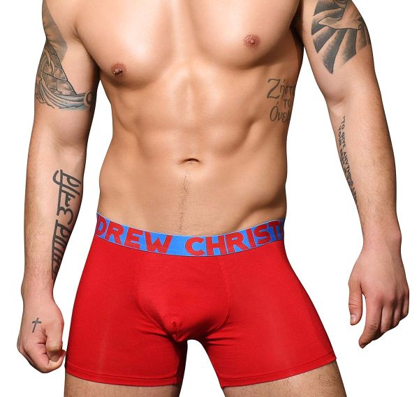 Andrew Christian Bóxer ALMOST NAKED BAMBOO BOXER 92625, rojo