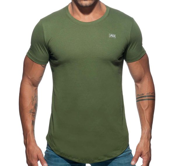 Addicted T-Shirt BASIC U-NECK T-SHIRT AD696, kaki