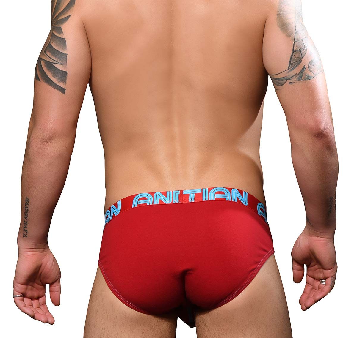 Andrew Christian Slip HAPPY BRIEF w/ Almost Naked 92528, rosso