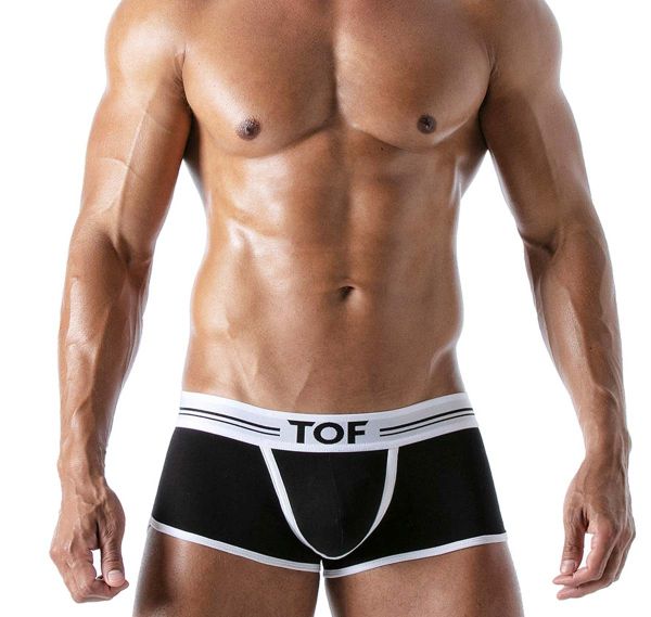 TOF Boxers FRENCH TRUNKS BLACK TOF161N, black