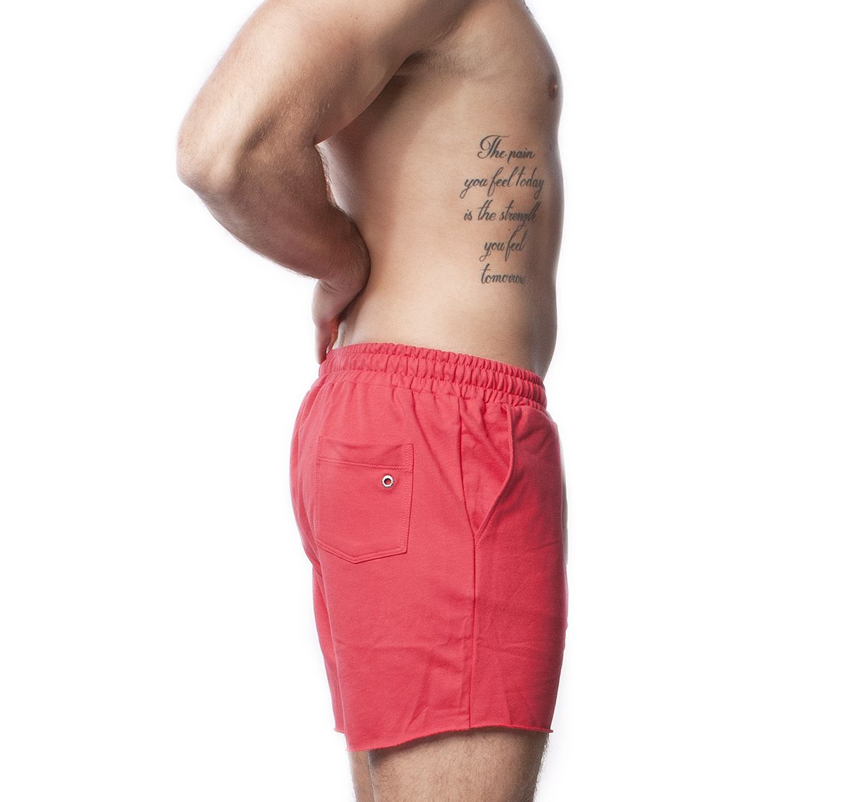 Alexander COBB Training shorts LONG RED, red