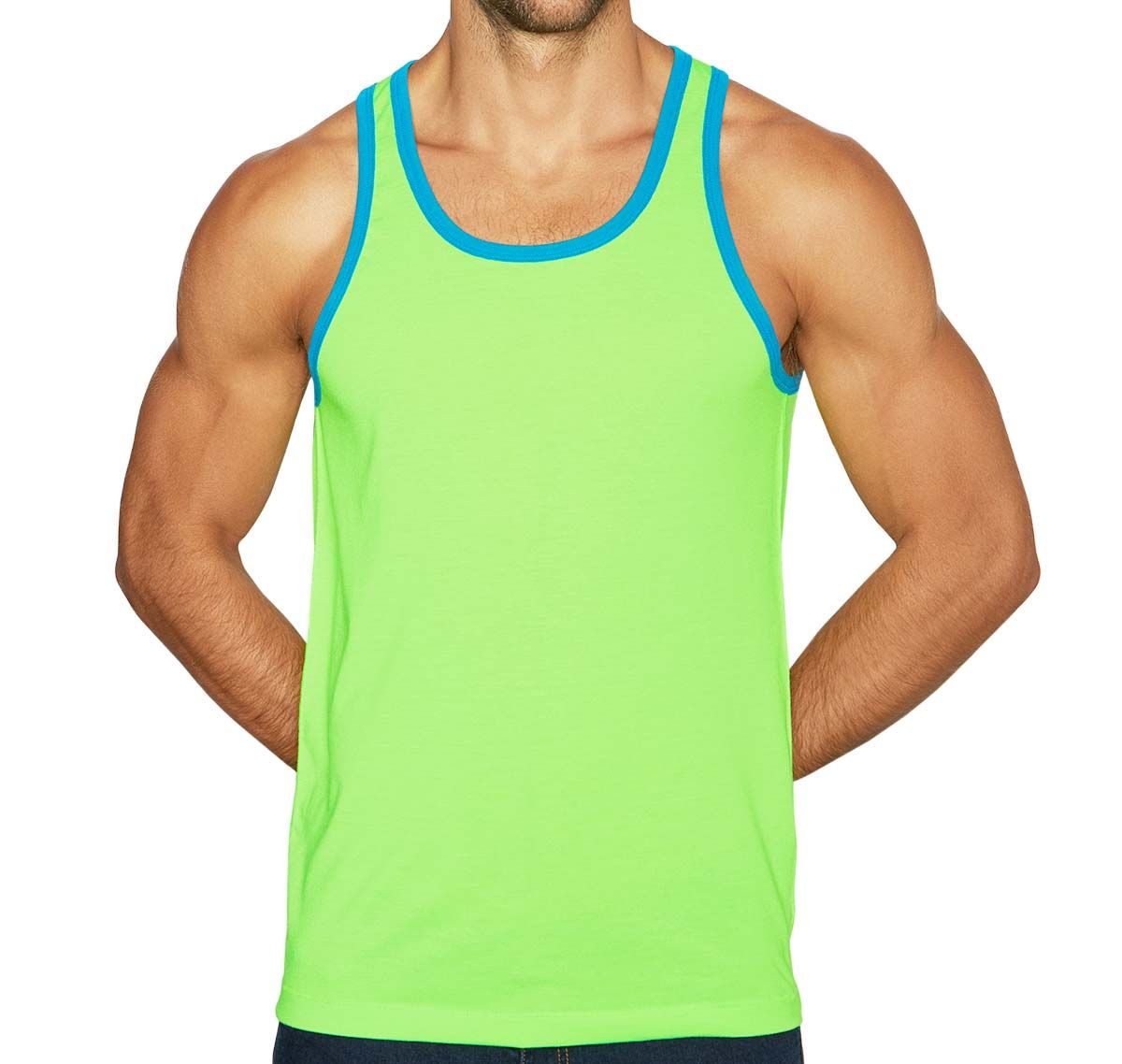 C-IN2 Tank Top SUPER BRIGHT RELAXED TANK 1006J-330, green
