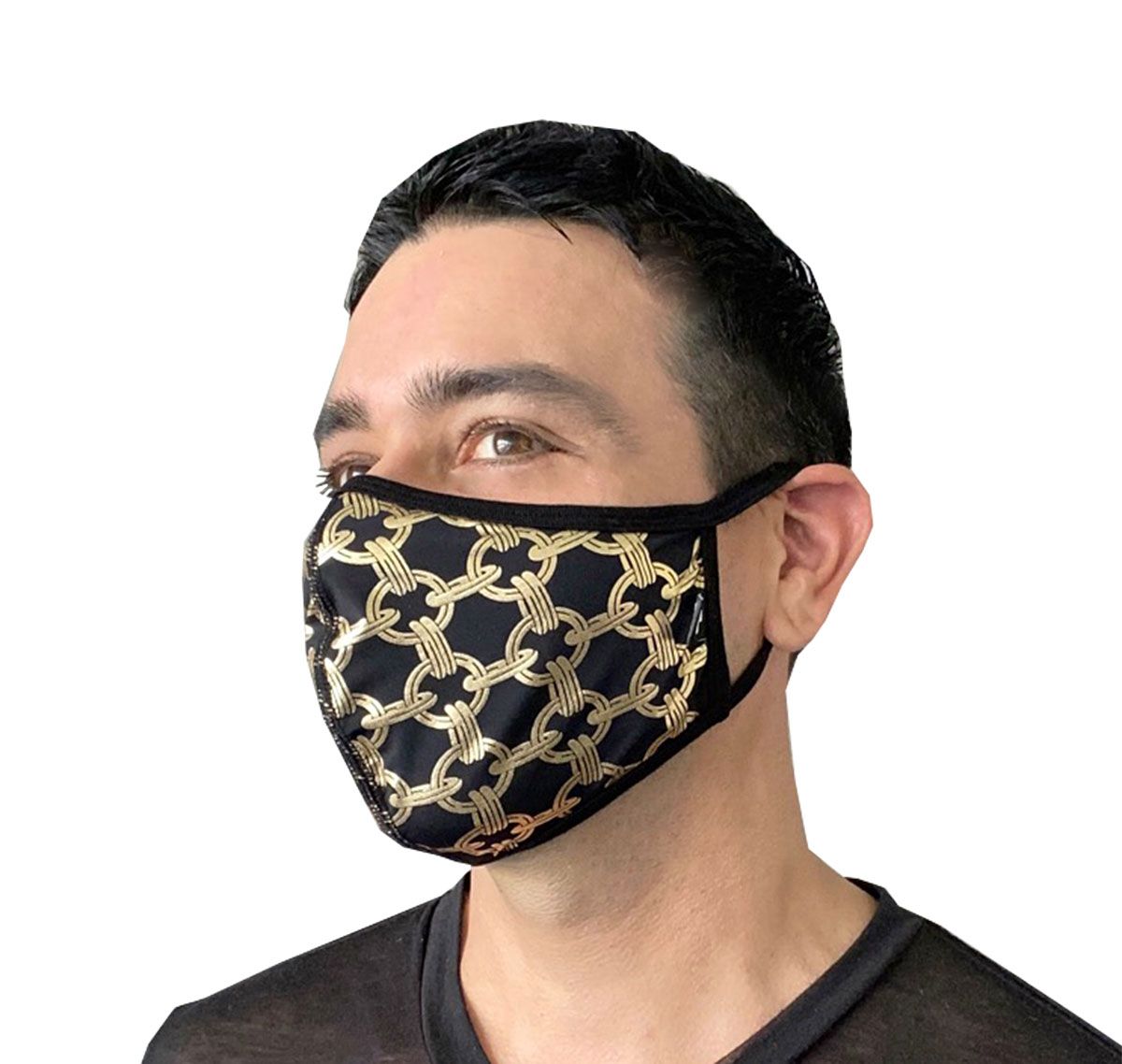 Andrew Christian Masque facial CHAIN GLAM MASK 8560, noir/or
