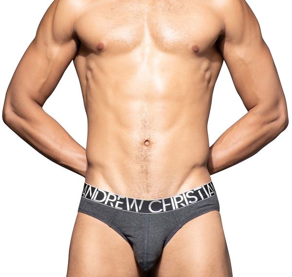 Andrew Christian Slip HAPPY MODAL BRIEF W/ Almost Naked 93108, gris 