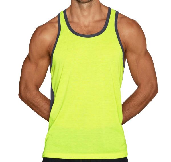 C-IN2 Tank Top SUPER BRIGHT RELAXED TANK 1006J-751A, yellow