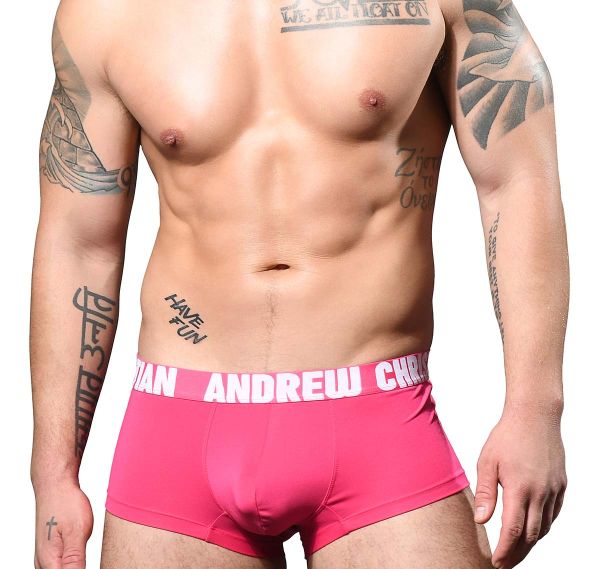 Andrew Christian Bóxer SLOW FASHION ECO COLLECTIVE BOXER w/Almost Naked 93202, rosa