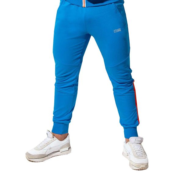 Alexander COBB Pantalon de sport PANTS BLUE ORANGE, bleu 